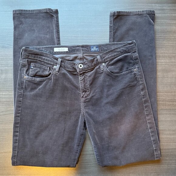 AG Adriano Goldschmied “The Stevie” Slim Straight Corduroy Pants – Women’s 32R - Picture 1 of 6